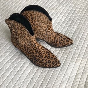 Cheetah Faux Fur Booties Nicole Brand